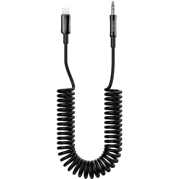 Cable AUX Proove Steel Spring Lightning to 3.5 (1m)